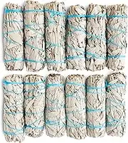 JL Local 12 Pack White Sage Smudge Sticks - 4 Inch Incense Sticks for Home Cleansing