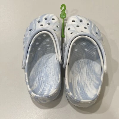 Crocs BAYA MARBLED CLOG Blue & White Size M7/W9