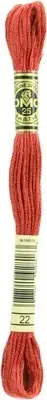 12 Pack DMC 6-Strand Embroidery Cotton 8.7yd-Alizarin 117-22