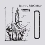 New Sizzix Tim Holtz Alterations Birthday Blueprint Stamps & Framelits #659882