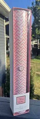 Drawer Liner Paper Rosewater Scented 6 Sheets 23 x 16.5 Pink White Zig Zag NEW