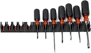 [Toolbox Widget] Screwdriver Organizer for Tool Box |Pro Series 4.0 Rubber Magnetic Modular Screwdriver Holder | Tool Storage Organizer for Professional & DIY Mechanics | Organize Tools for Efficiency