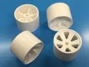 1:8 scale Nitro Stock Car Hot Rod wheels Set of 4 White Kamtec