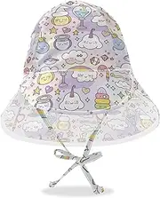 [Yoogain] Witch Potion Cartoon Toddler Boy Girl Beach Hats Baby Boys Bucket Hats Toddler Girl UV Protection Neck Flap Traveling Camping