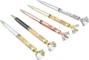 MAGICLULU 's Scepter Metal Pen Large Crystal 5pcs Ballpoint Pen Set Writing Tool
