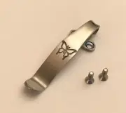 Titanium Deep Carry Pocket Clip For Benchmade Crooked River Knife 15085 15080-2