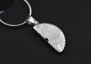 Meteorite Pendant, Muonionalusta, Minimalist Meteorite Necklace, Real meteorite