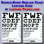 Pocket Snellen Chart - Doubled sided - visual acuity chart - Medical, nursing