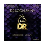 DR DA8-11 Dragon Skin 80/20 bronze acoustic guitar strings, Cust Lt .011-.050