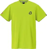 [ANDRO] J.T.T.A (Japanese Table Tennis Association) Official Unisex Napa T-Shirt, Deo Alpha, Neon Yellow x Black
