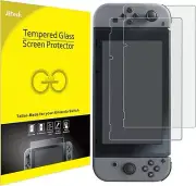 JETech Nintendo Switch Premium Tempered Glass Screen Protector 2-PACK