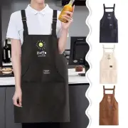Anti-fouling Oil-proof Kitchen Apron Cooking Baking Bibs for Cooks and Servers