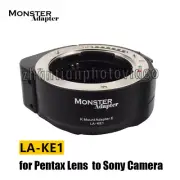 Monster Adapter LA-KE1 Auto Focus Lens Adapter for Pentax K Lens to Sony E-mount