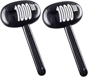 Toddmomy 2pcs Inflatable Hammer for Cartoon Design Balloon Hammers for Pool Parties Outdoor Fun Activities Safe Lightweight Material Reusable