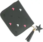 [Luxshiny] Business Card Holder PU Leather Business Card Case Lovely Woman Change Bag Fashion PU Purse Girl (Green)