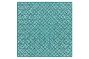 Mirage Beach Sand Waterproof Padded Outdoor Mat with Umbrella Hole Aqua 2x2m