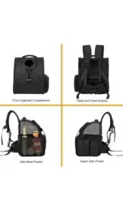 Comfortable Dog Cat Carrier Backpack Puppy Pet with Breathable Head Out Design