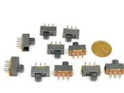 10 pieces Slide Switch SS22F24 2P2T 6 pins 2 Position on/off G5