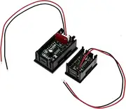 GLEAVI 2pcs Voltmeter Battery Voltage Gauge Car Battery Tester Electric Tester Wattage Meter Motorcycle Battery Monitor Thermometer USB Voltage Tester Electric Meter Power Meter Plastic