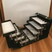 80 Pairs Black Foldable Eyeglasses Sunglasses Display Case Optical Glasses