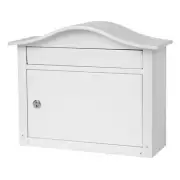 Locking Wall Mount Mailbox Medium Size with Pre-Drilled Holes Under Awning Slot