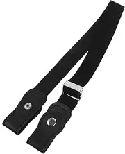 [HONMEET] Buckle Elastic Belt for Adjustable No Buckle Waist Belt Comfortable Stretchy for Various Outfits Durable Cloth Artificial Ages