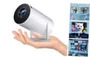 Smart Projector with built-in Apps, Wifi Bluetooth Projector 4K 1080P, white