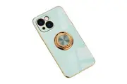 Orco Luxury Plating Ring Case Cover for iPhone 13 Pro - Cyan