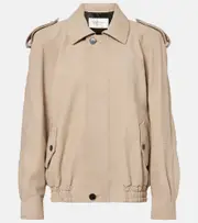 [Saint Laurent] Saint Laurent Leather jacket UK 14 grey