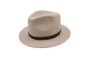 Jacaru 1851 Walkabout Wool Felt Fedora Hat Outback - Cream