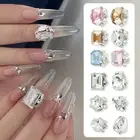 10Pcs Art Rhinestones Flatback for Acrylic Nails Crystal Supplies