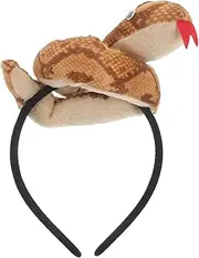 [Luxshiny] Snake Headband Plush Snake Headband for Women Halloween Party Headwear Decor