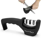 Lantana Knife Sharpener 'Smart Sharp' - Professional 3 Stage Manual Sharpener...