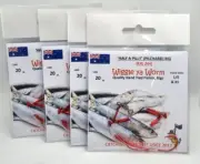 4x 'Half a Pilly' Rigs, the perfect rig for half pilchards & slab baits