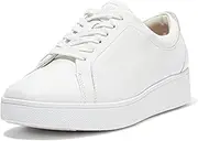 [FitFlop] Women's Rally Sneakers Shoe, Silver, 8 M US