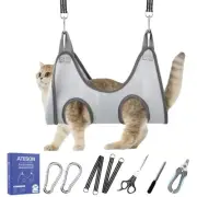 Pet Grooming Hammock Harness for Cats & Small Dogs (XXS), Dog Nail Trimming S...