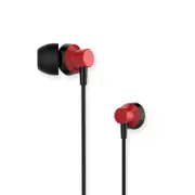 RM-512 3.5mm Wired Music Earphone Heavy Bass In-ear Headphone for iPhone Samsung Xiaomi RED COLOR