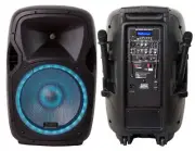 Absolute USPROBAT15 15" Speaker 3500W PA DJ System Wireless Mic Bluetooth Rechar