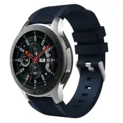 22Mm Silicone Watch Strap Band For Samsung Galaxy 46Mm Midnight Blue Watch Bands