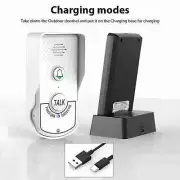 (White) Wireless Intercom Doorbell 1000M Talking Distance No Network No Wirin US