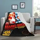 Vintage Style Retro Super Mario Bros. NES Box Ultra-Soft Micro Fleece Blanket