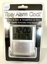 New Sealed SPI Tipsy Alarm Clock with Illuminating Face w/ Time Date Temperature