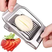 Lunch Meat Slicer Meat Slicer Kit (Non Stick),Boiled Eggs Cheese Onion Luncheon Meat Hot Dog Strawberry Cutter,for Kitchen, Restaurant, Home (Silvery, One Size)