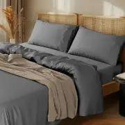 1000 Thread Count 100% Cotton Sheets Set,Queen Size Bed Sheet 4 Piece Sets,Lo...