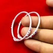 925 Sterling Silver Kids Bangle in Gift Box, Engraved Bangle, Christening Gift