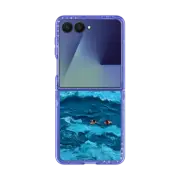 Galaxy Z Flip7 Impact Magnetic Case Floating people #1