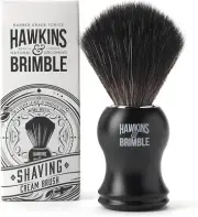 Hawkins & Brimble Male Shaving Brush | Synthetic Bristles Vegan Friendly Shave B