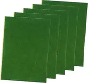 5Pcs Artificial Grass Turf Mat for Sand Table Model Decoration Durable Synthetic Lawn for DIY Landscape for Festival Activities and Home Decor