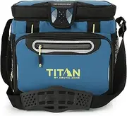 [Titan by Arctic Zone] 16 Can Zipperless Soft Cooler with HardBody Liner, Marine Blue