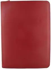 Filofax A4 Metropol Zip Folder with Calculator, Red